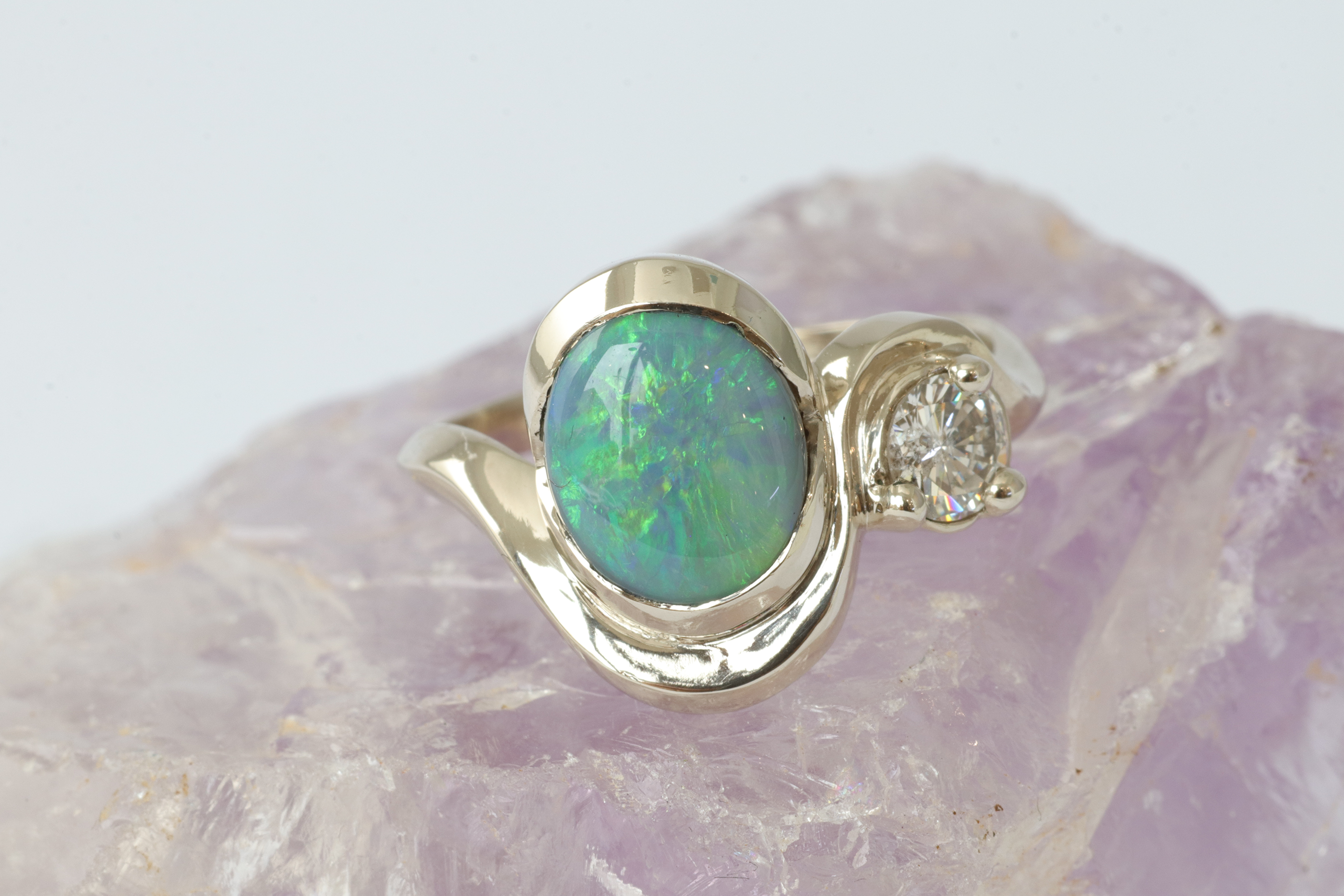Opal Curve Ring By Kestrel Dillon
