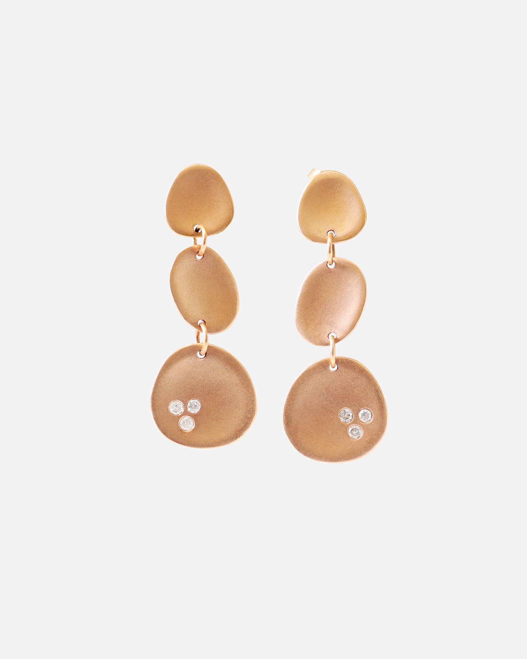 Leaf / Long 3 Leaves Earrings By Hiroyo