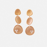 Leaf / Long 3 Leaves Earrings By Hiroyo