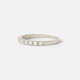 Orbit Band / Medium Pave 12 White Diamonds By Hiroyo