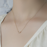 Melee 24B / White Diamond Pendant By Hiroyo