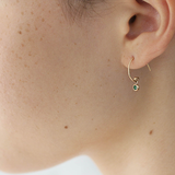 Melee Ball Loop / Emerald Earrings By Hiroyo