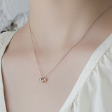 Melee Ball / Triple White Diamonds Pendant By Hiroyo
