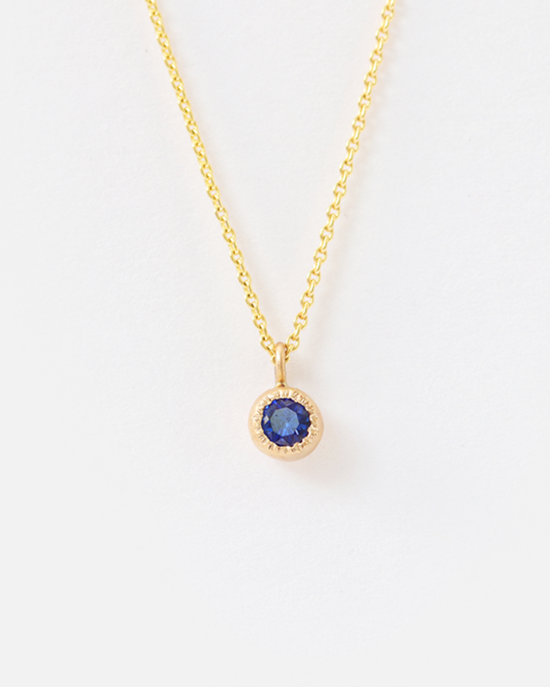 Melee Ball / Sapphire Pendant By Hiroyo