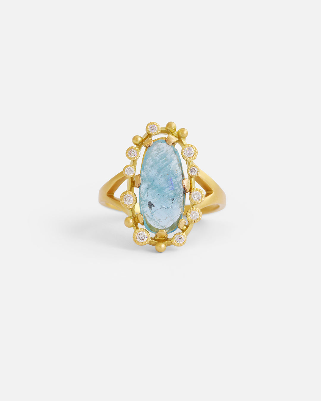 Melee Halo / Aquamarine Ring By Hiroyo