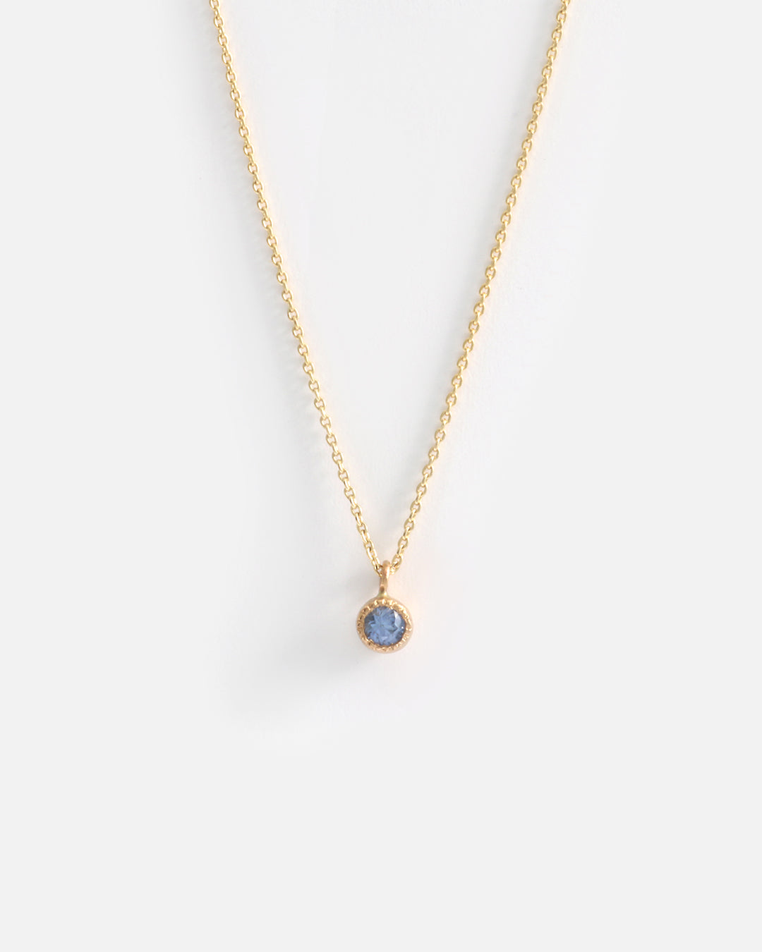 Melee Ball / Light Blue Sapphire Pendant By Hiroyo