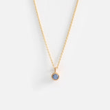 Melee Ball / Light Blue Sapphire Pendant By Hiroyo