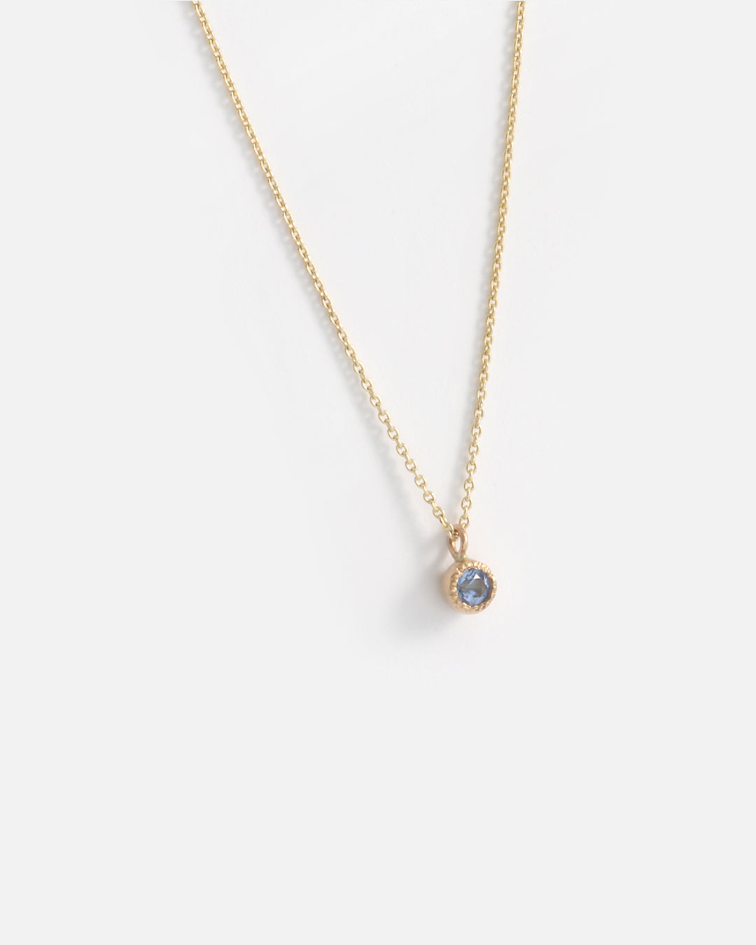 Melee Ball / Light Blue Sapphire Pendant By Hiroyo