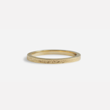 Flat Band / 1.6mm Reticulated By fitzgerald jewelry