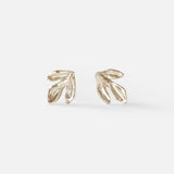 Leaf / White Studs By O Channell Designs