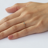 Pave / 3mm Yellowish Rose cut Diamond By fitzgerald jewelry