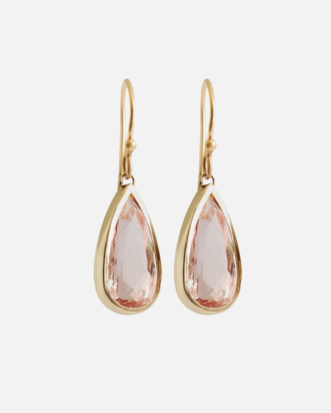 Pear / Morganite Drop Earrings By fitzgerald jewelry