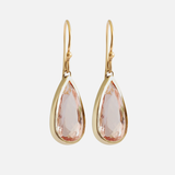 Pear / Morganite Drop Earrings By fitzgerald jewelry