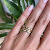 Round Band / Flush 8 White Diamonds By fitzgerald jewelry