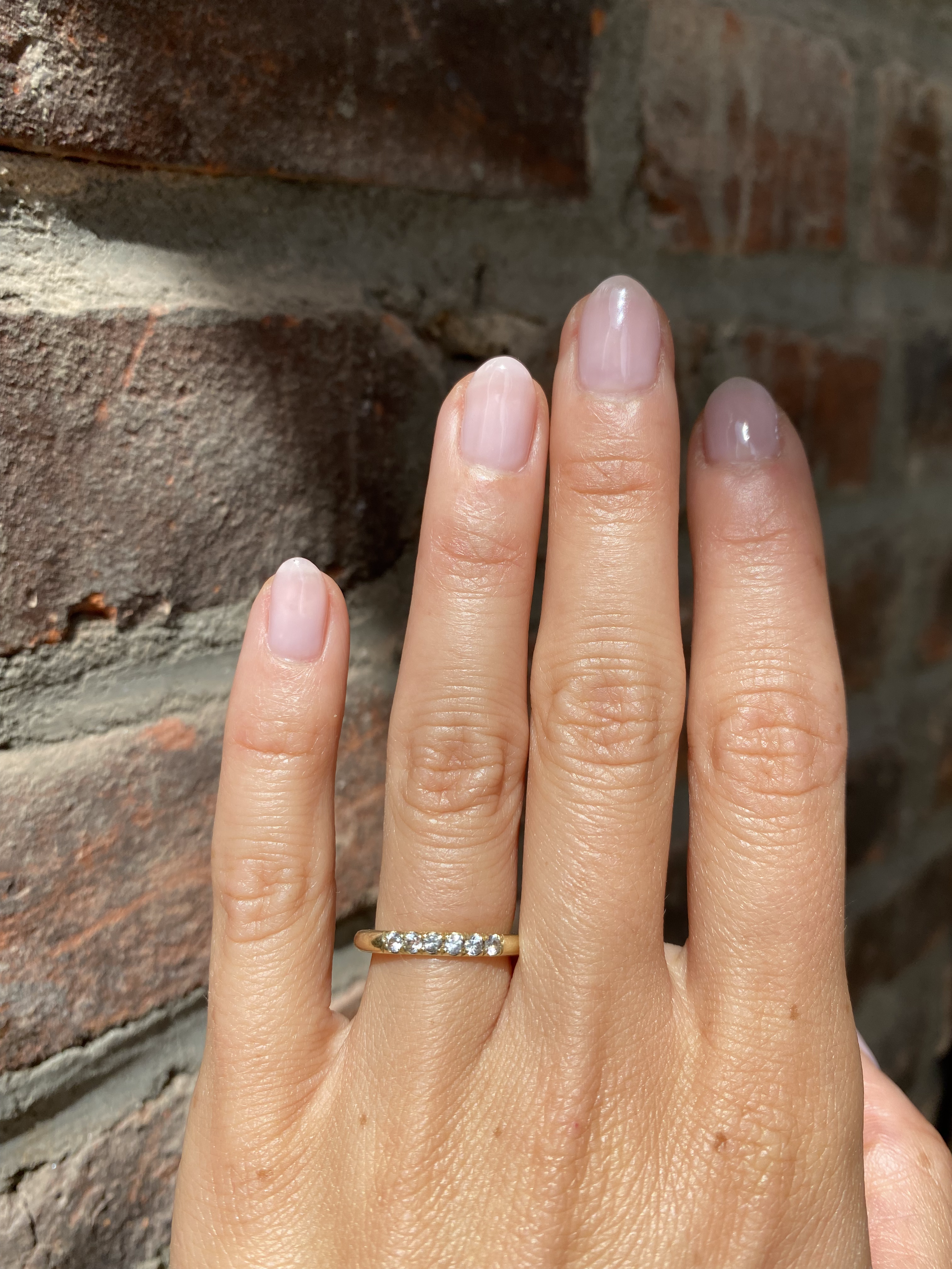 Round Band / Pave 6 Grey Diamonds By fitzgerald jewelry