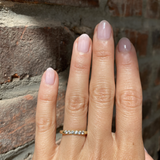 Round Band / Flush 8 Grey Diamonds By fitzgerald jewelry