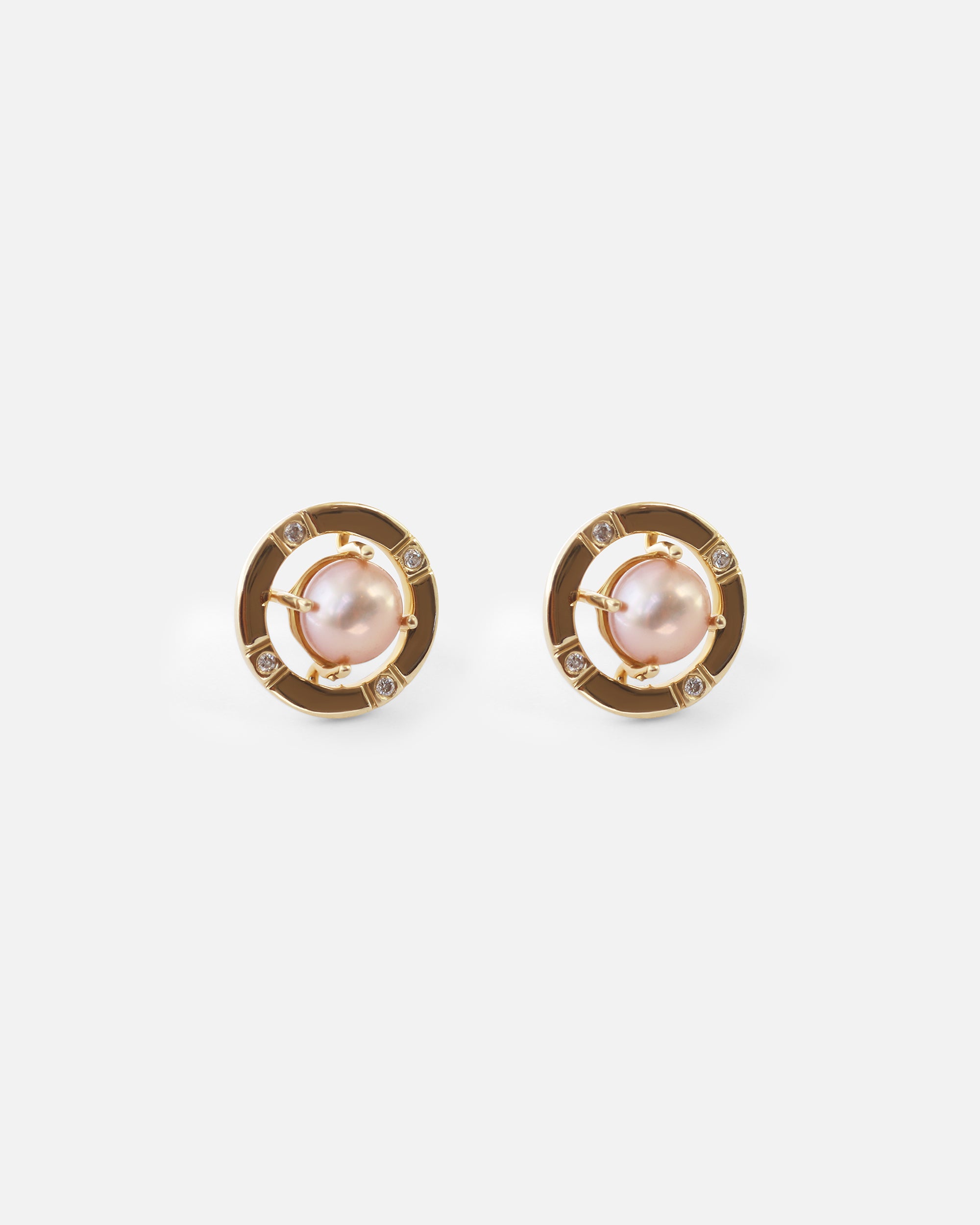 Galaxy / 5.5mm Pearl Studs By Ruoria