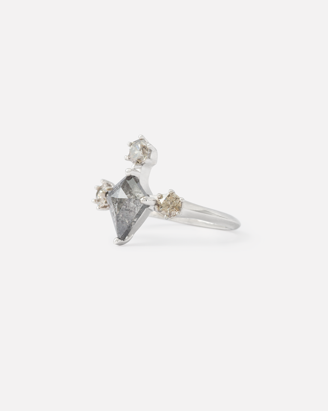 Kyte / Salt + Pepper Diamond Ring By fitzgerald jewelry