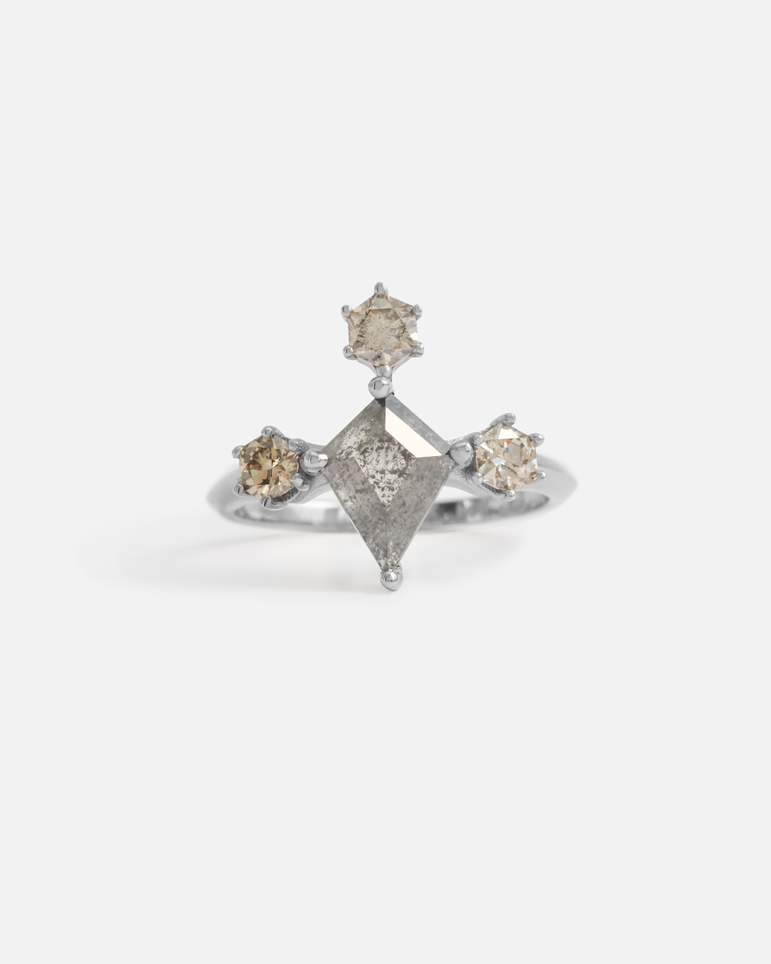Kyte / Salt + Pepper Diamond Ring By fitzgerald jewelry