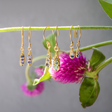 Silk / Gradient Blue Sapphire Earrings By Hiroyo