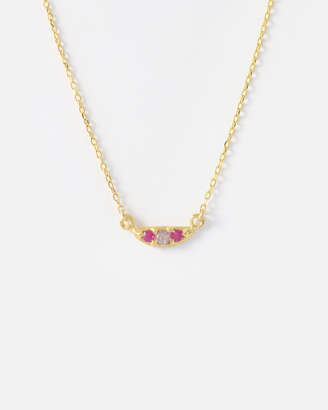 Silk / Crescent Pendant By Hiroyo