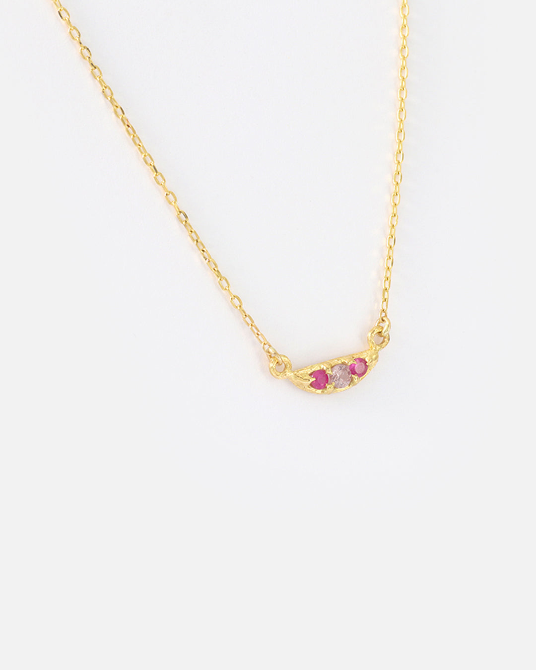 Silk / Crescent Pendant By Hiroyo