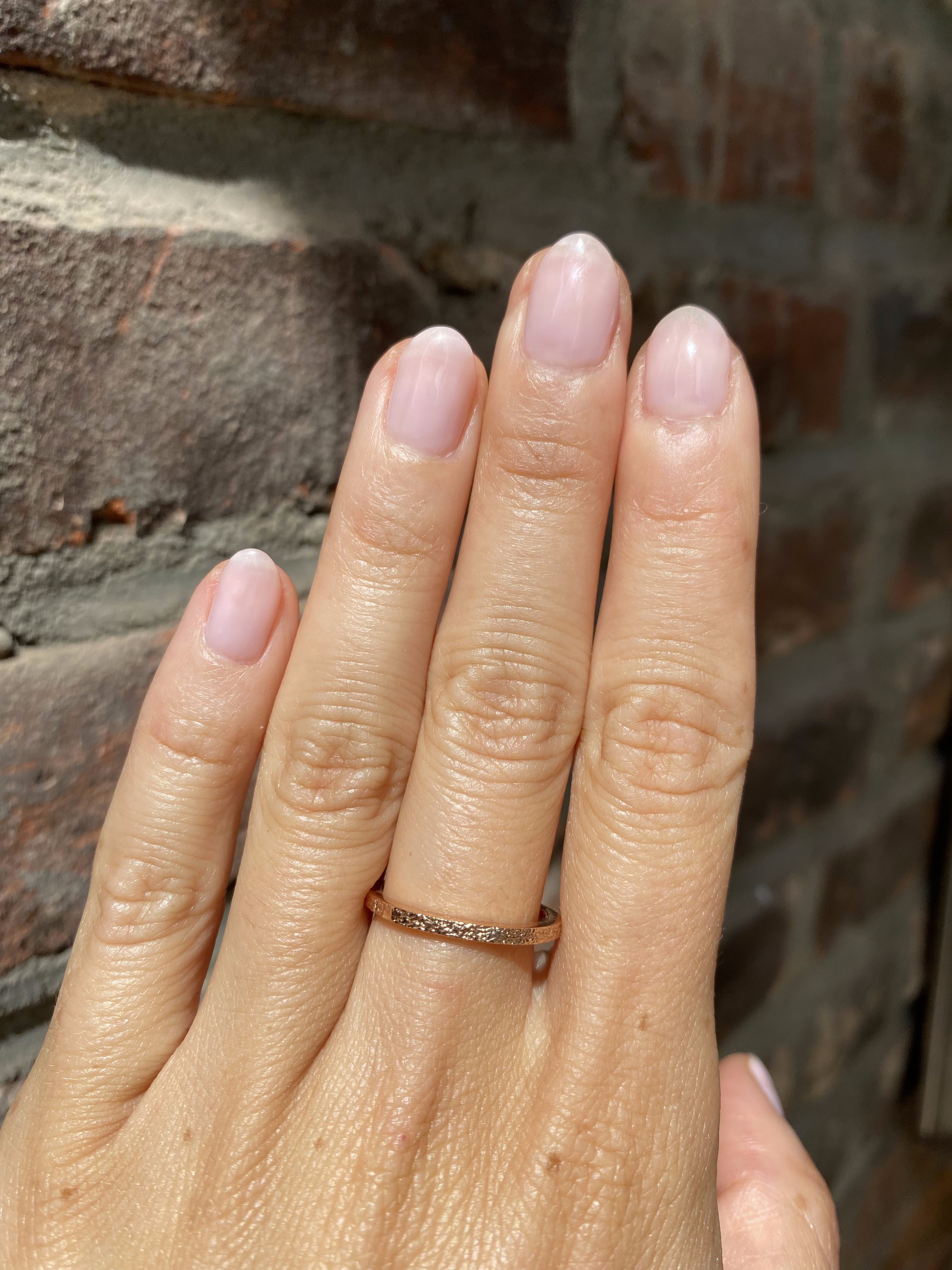 Flat Band / 2.65mm Thin Reticulated By fitzgerald jewelry