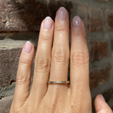 Flat Band / 2.65mm Thin Reticulated By fitzgerald jewelry