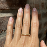 Flat Band / 2.65mm Thin Reticulated By fitzgerald jewelry