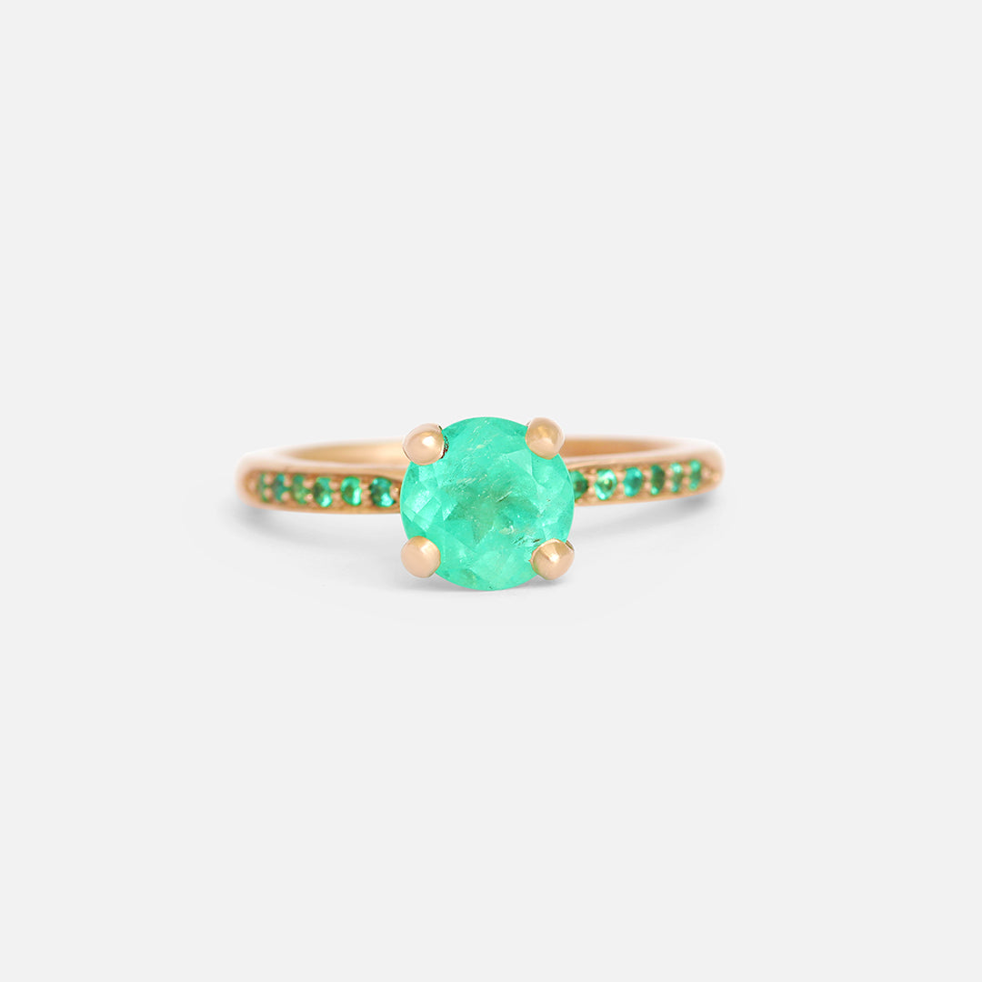 Imperatrix / Emerald Ring By Vena Amoris
