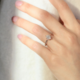 Lara / Oval White Diamond Ring By fitzgerald jewelry