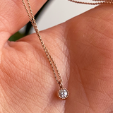 Melee Ball / White Diamond Pendant By Hiroyo