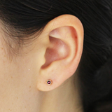 Melee Ball / Ruby Studs By Hiroyo