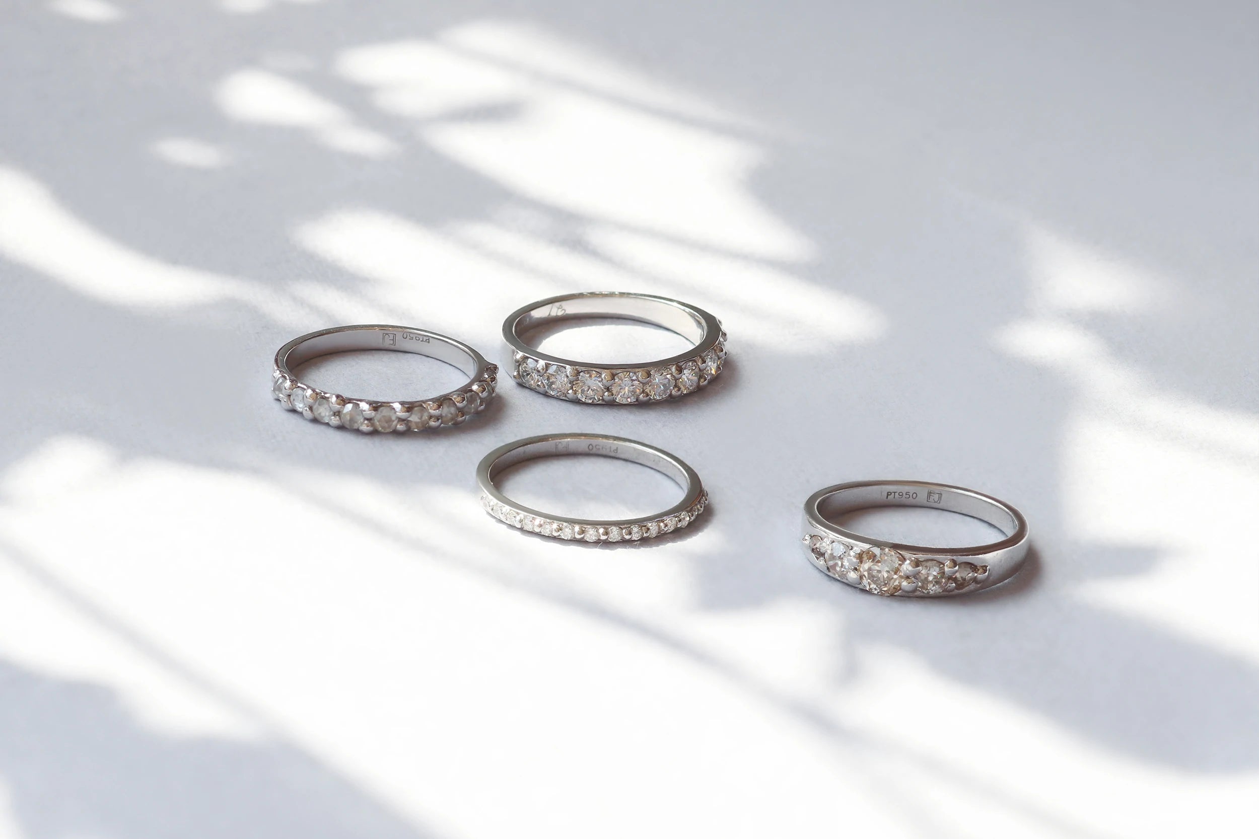 Stone Wedding Bands