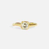 Front view of Drizzle Solitaire Ring by Kestrel Dillon