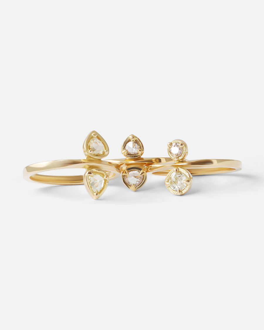 Toi Et Moi / 0.4ct Yellow Heart Diamond Ring By fitzgerald jewelry in rings Category