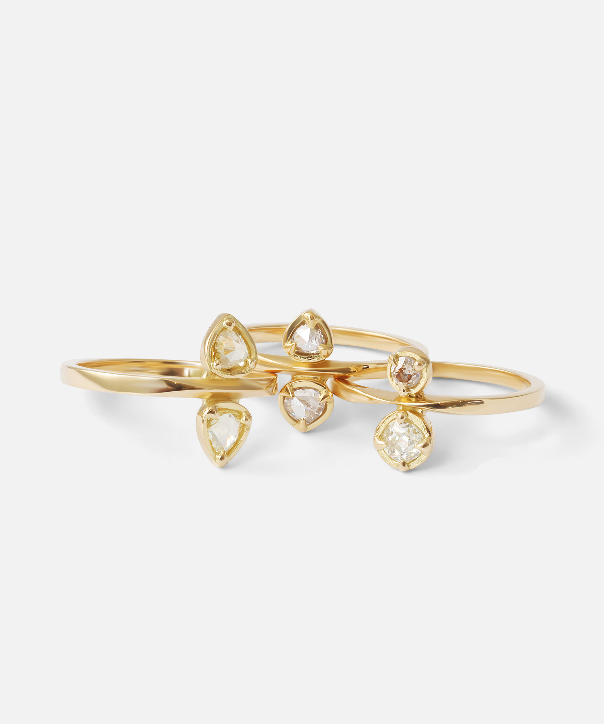 Toi Et Moi / 0.4ct Yellow Heart Diamond Ring By fitzgerald jewelry