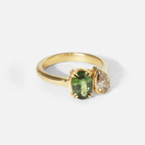 Side view of Oval & Pear Toi et Moi Ring