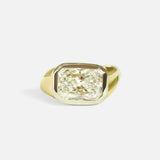 Front view of Halcyon Ring / Lab Radiant Diamond by Young Sun Song