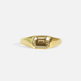 Front view of Hideo / Desert Emerald Cut Diamond Ring by Joko