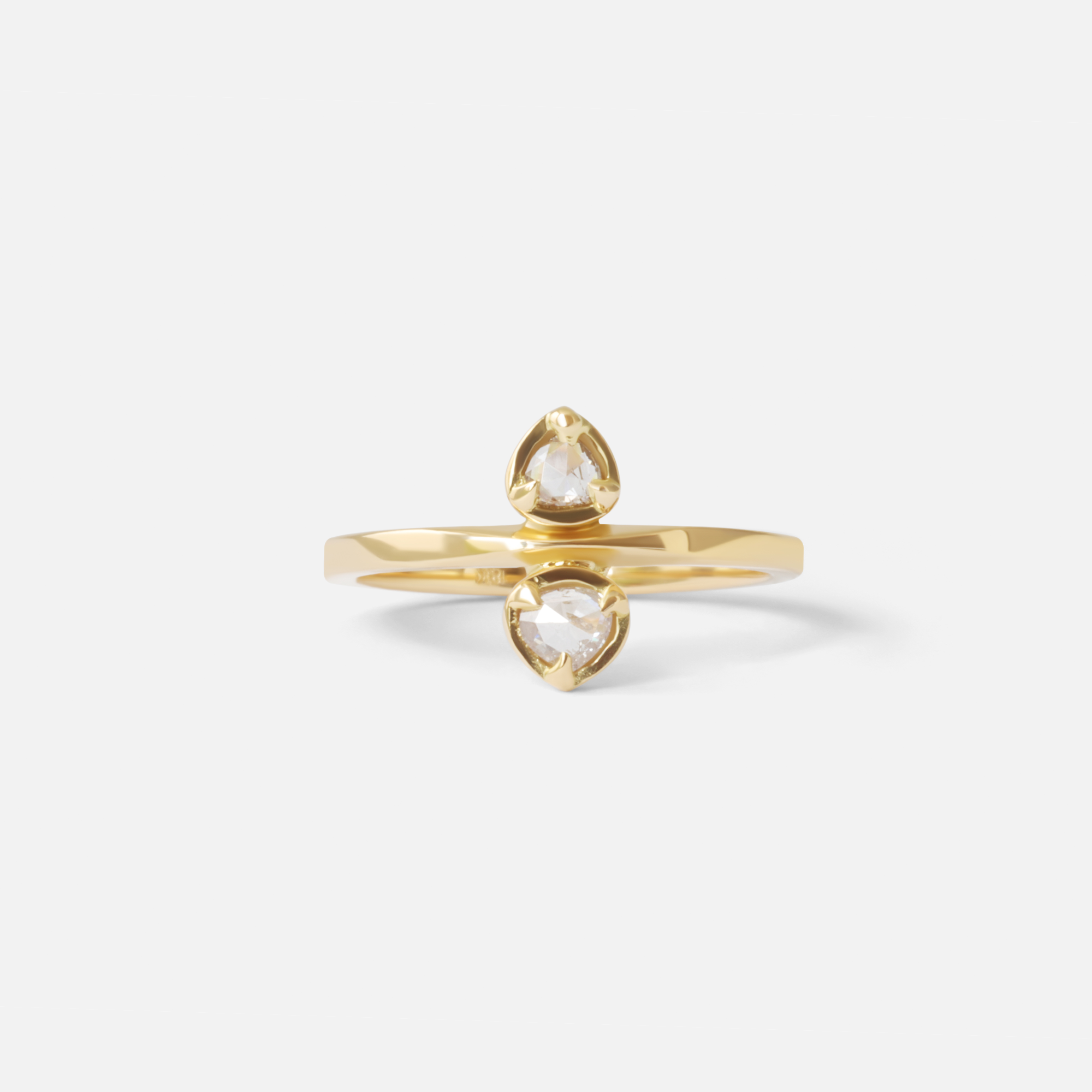 Toi Et Moi / 0.3ct White Heart Diamond Ring By fitzgerald jewelry in rings Category