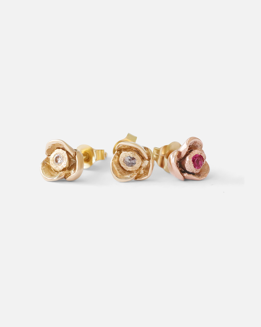 Rose Stud / Ruby By Young Sun Song in earrings Category