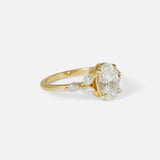 Angled side view of Aster Ring / Oval & Marquise Lab Diamond by Kestrel Dillon