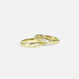 Stacked group view of two Heredita Rings by Lucia B Marti