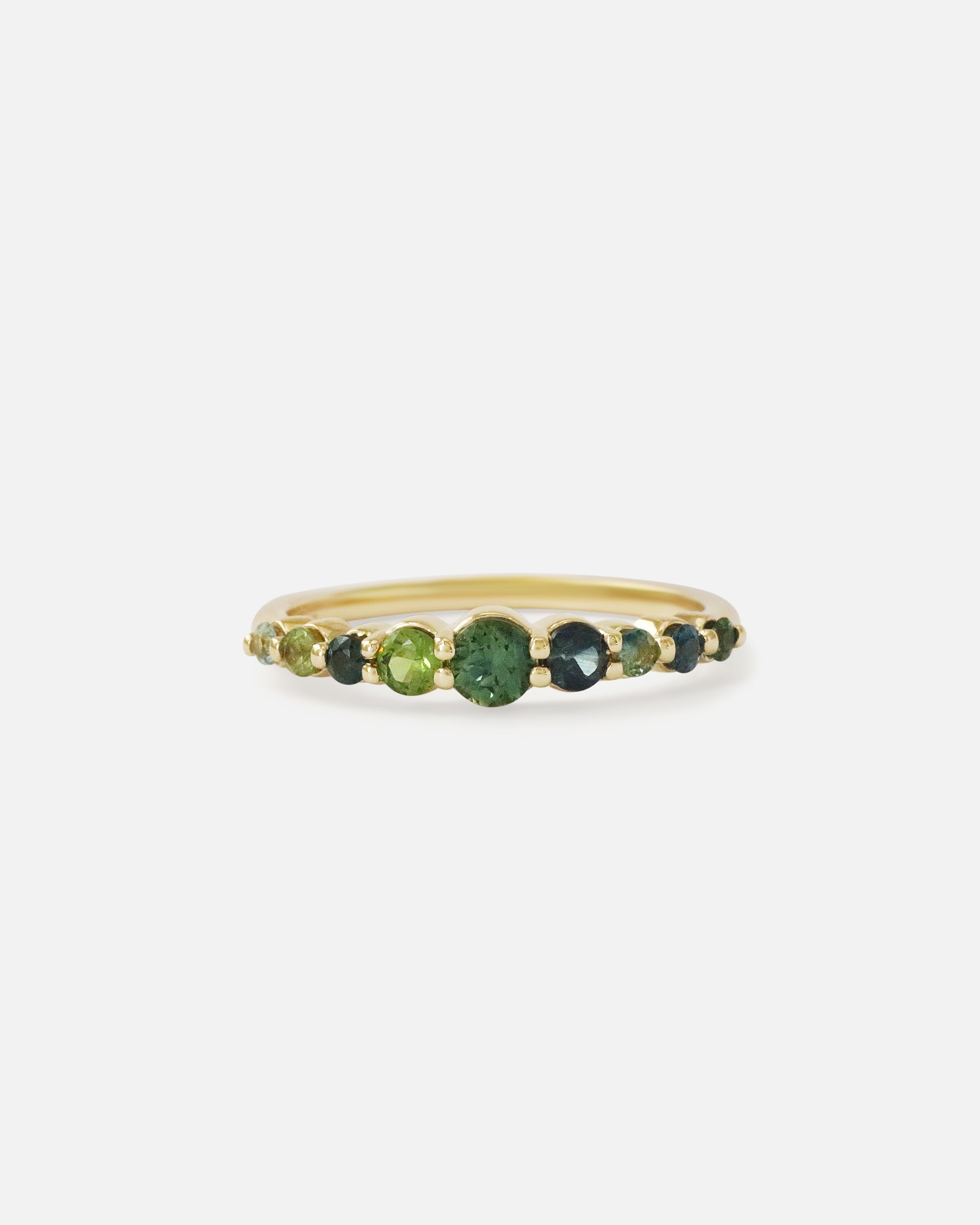 Front view of Edie / Round Sapphire Ring by Casual Seance