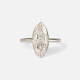 Front view of Dew 55 / Modified Oval Cut Diamond Ring by Hiroyo