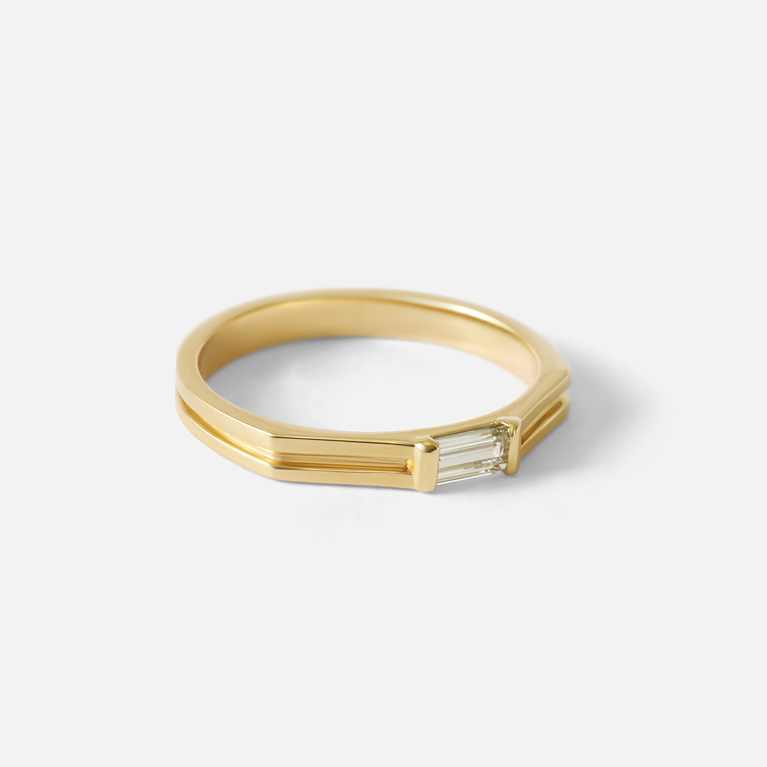 Galaxy / Baguette Band 2.5mm By Ruowei in WEDDING Category
