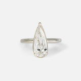 Front view of Dew 54 / Modified Pear Cut Diamond Ring by Hiroyo