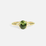 Front view of Rooney / Oval Sapphire Ring by Casual Seance
