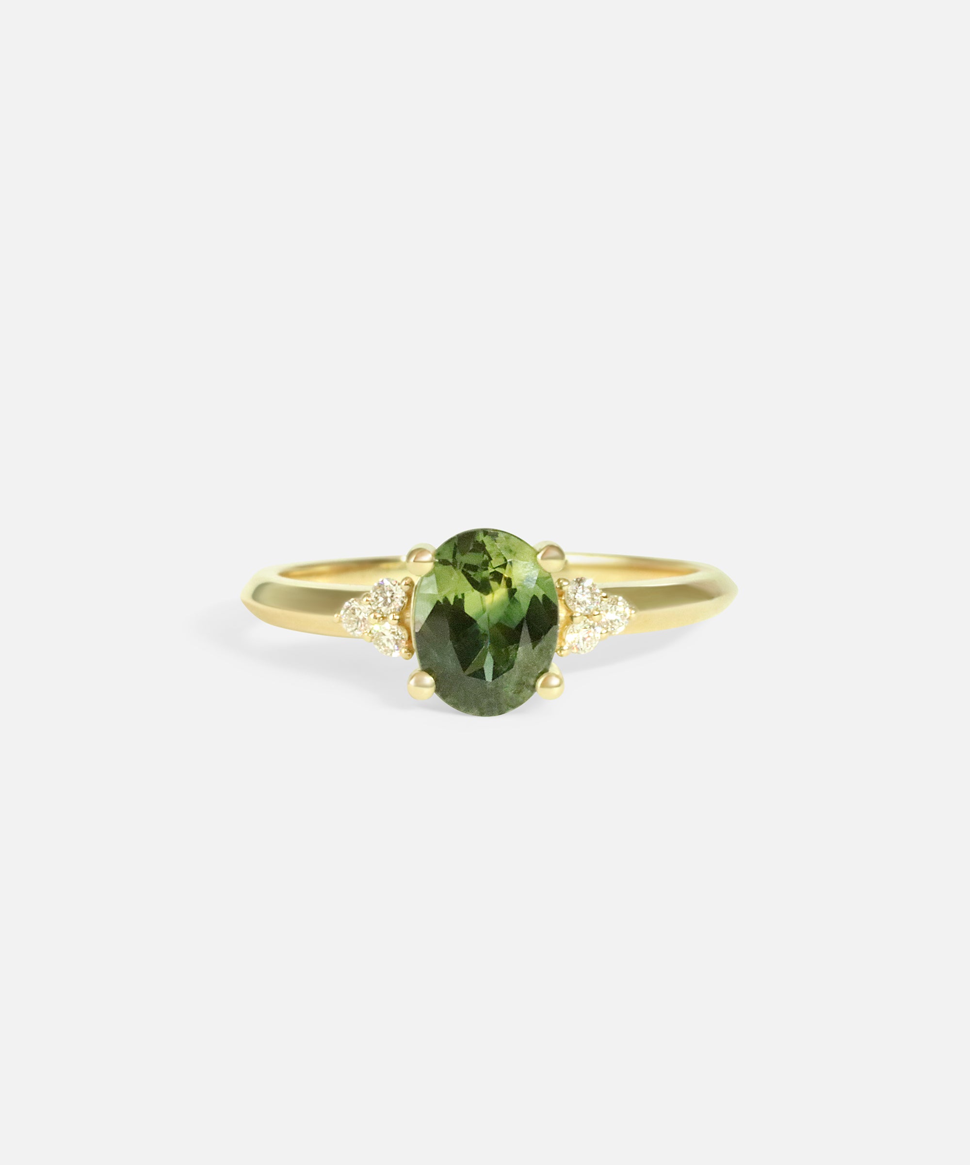 Front view of Rooney / Oval Sapphire Ring by Casual Seance